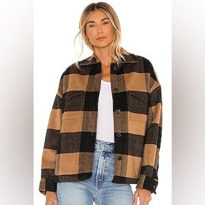 AllSaints Luella Check Wool-Blend Jacket size US 4